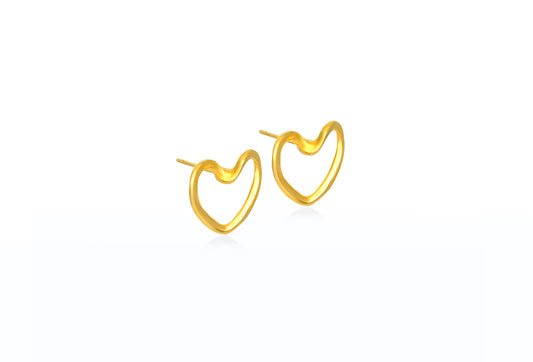 Heart Silver Earrings