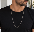 Ανδρική Αλυσίδα Silver Box Chain – 70 cm