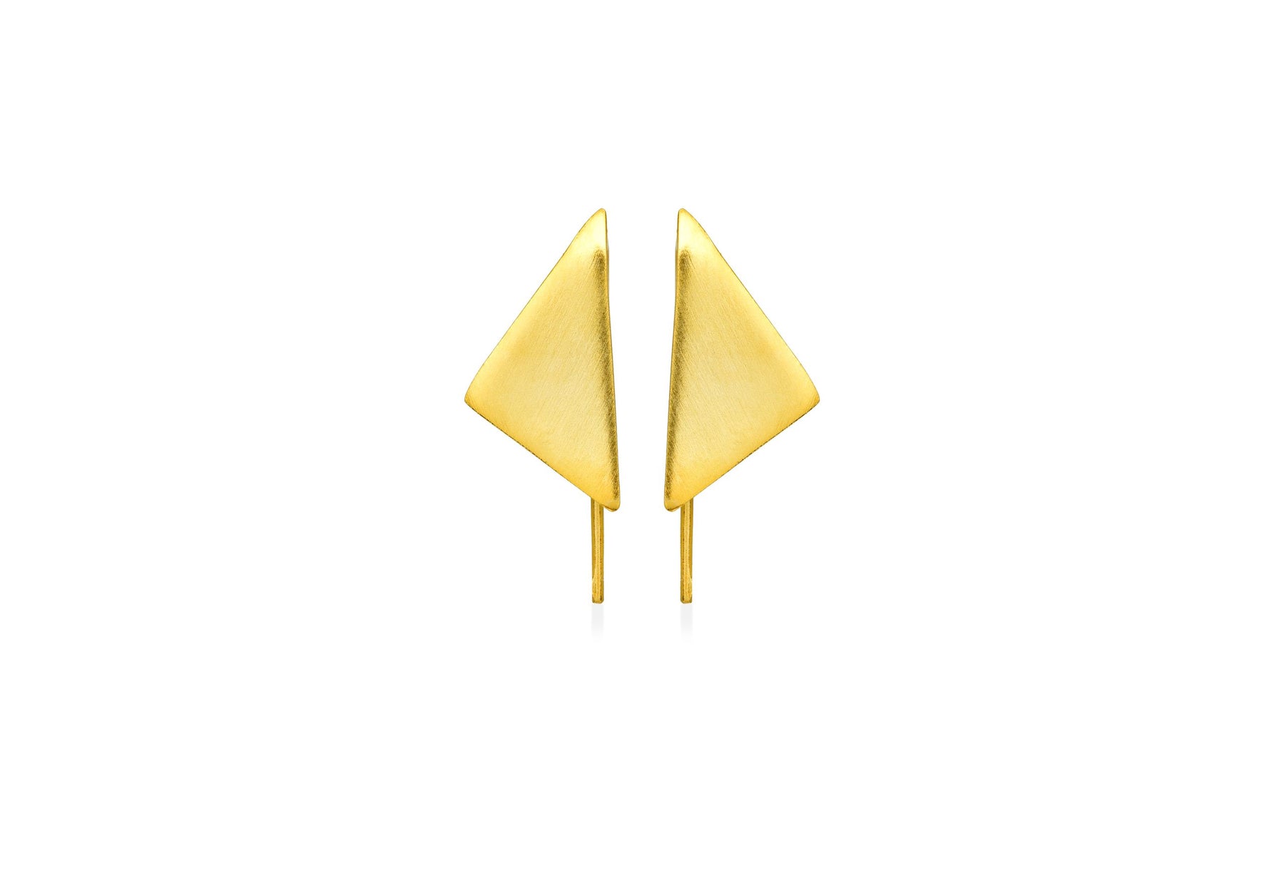 Triangle Silver Earrings