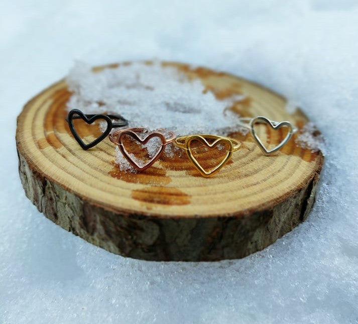 Silver Heart Ring