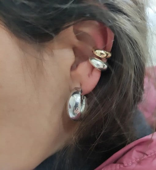 Silver Ear Cuff Set Of Two