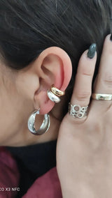 Silver Ear Cuff Set Of Two