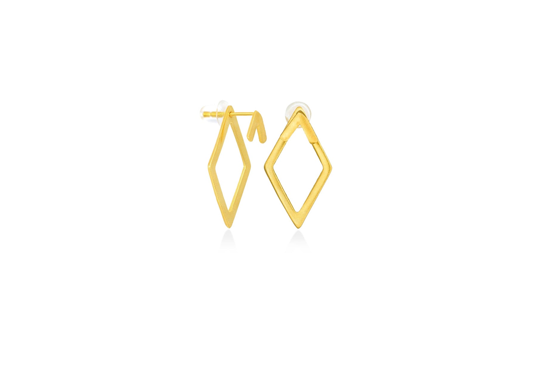 Triangle Ear Jacket Earrings
