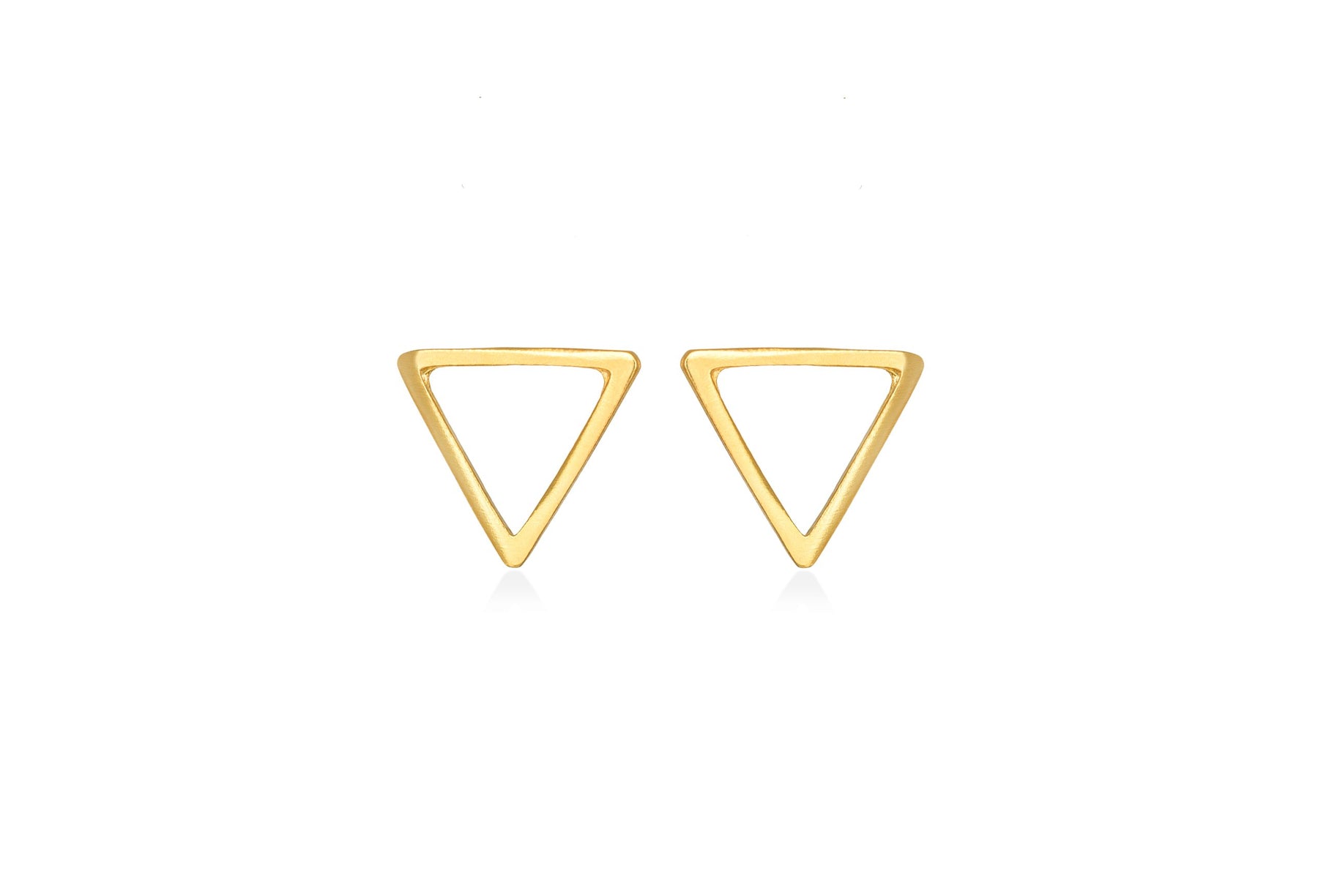 Triangle Silver Earrings