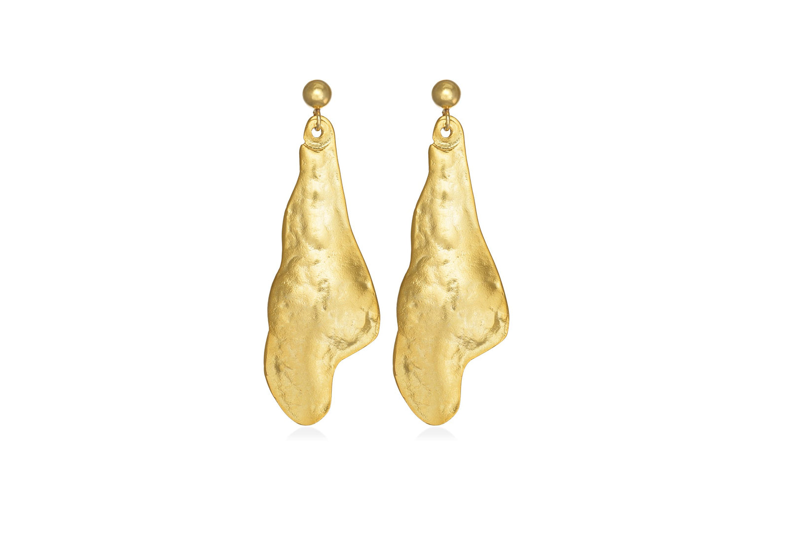 Repousse Silver Earrings