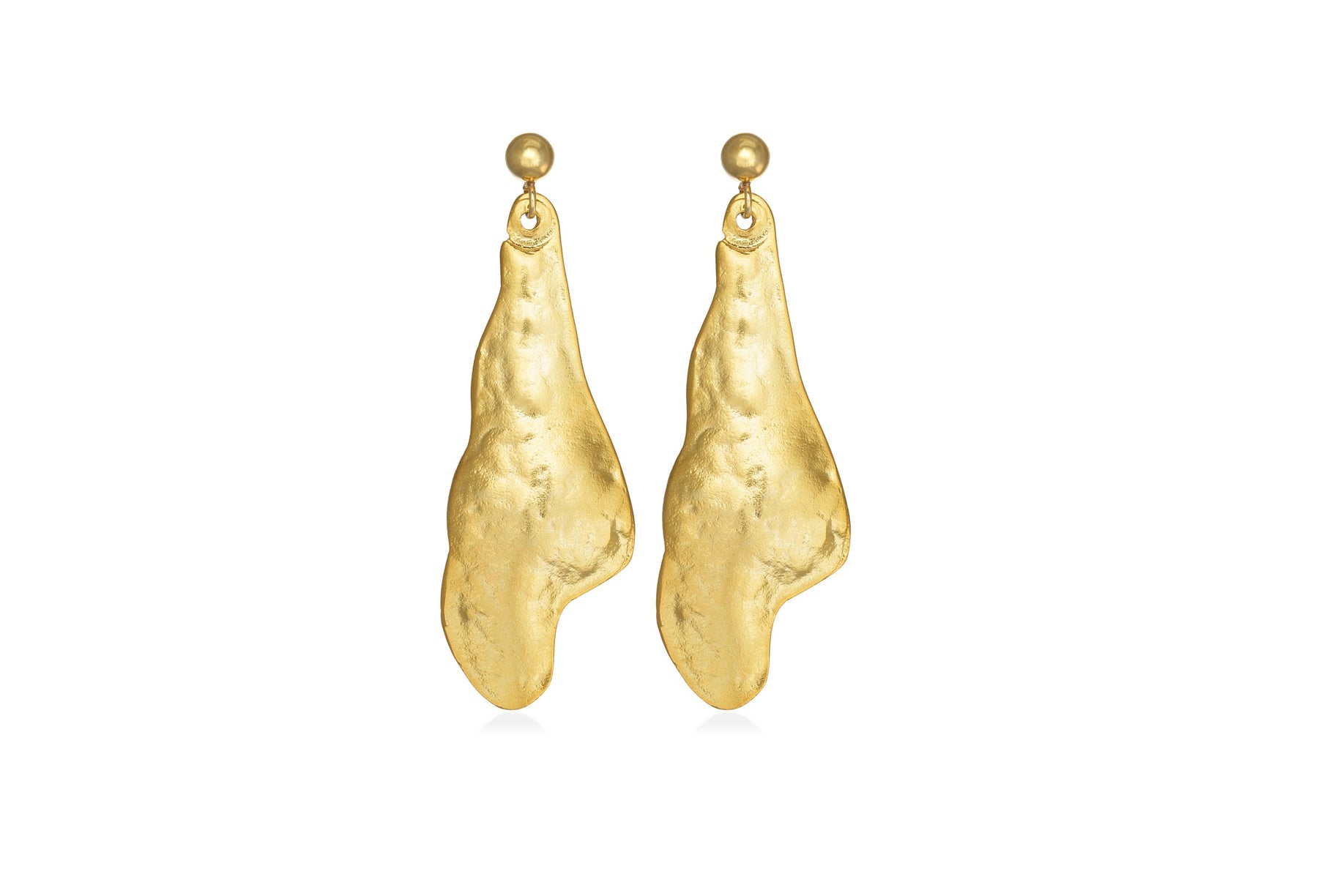 Repousse Silver Earrings