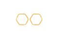 Hexagon Silver 925 Earrings
