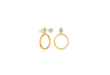 Dot and Circle Ear Jacket Earrings