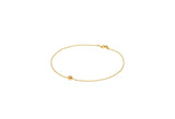 Lava Stone Silver Anklet