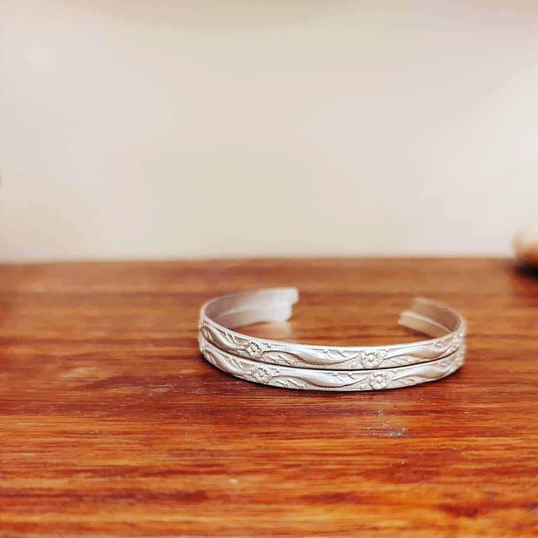 Flower SIilver Bracelet