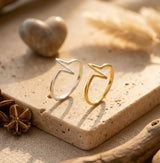Heartbeat Silver Ring