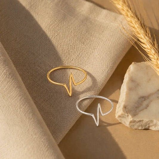 Heartbeat Silver Ring