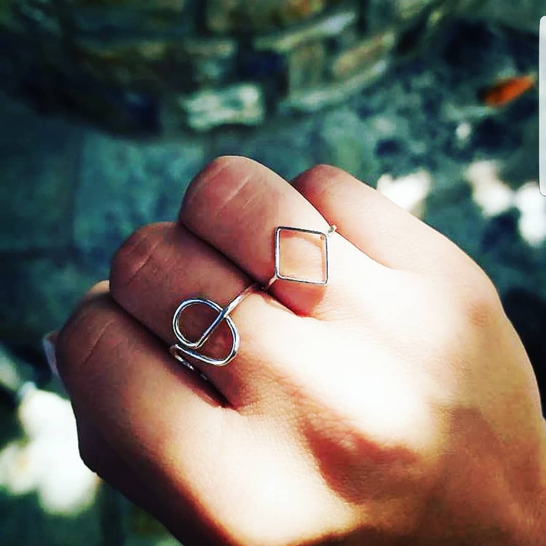 Square Silver Ring