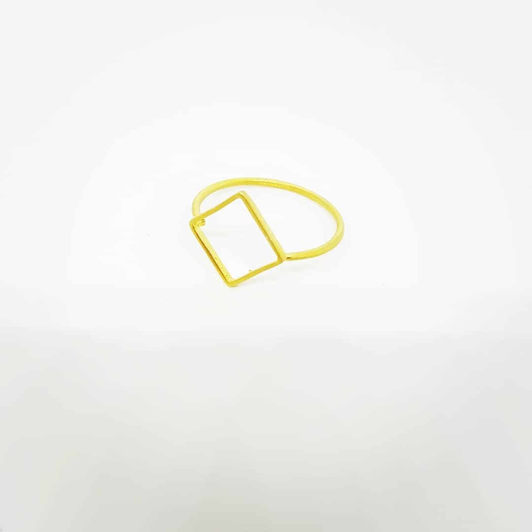 Square Silver Ring