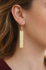 Parallel Philopappos Hill Engraving Earrings