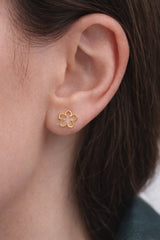 Flower small Silver Earrings