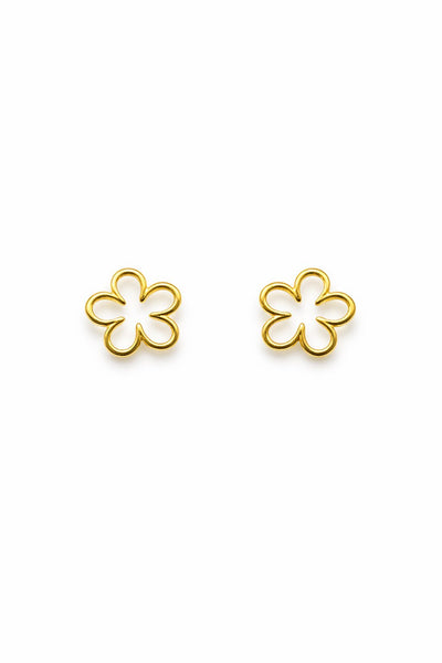 Flower small Silver Earrings