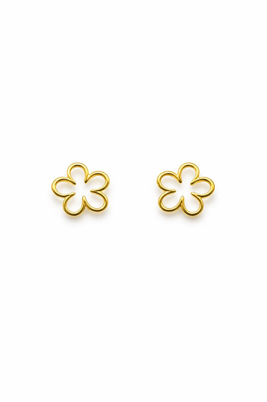 Flower small Silver Earrings