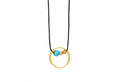 Round Blue Howlite Cotton Rope