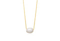 White Pearl Silver Necklace
