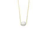 White Pearl Silver Necklace