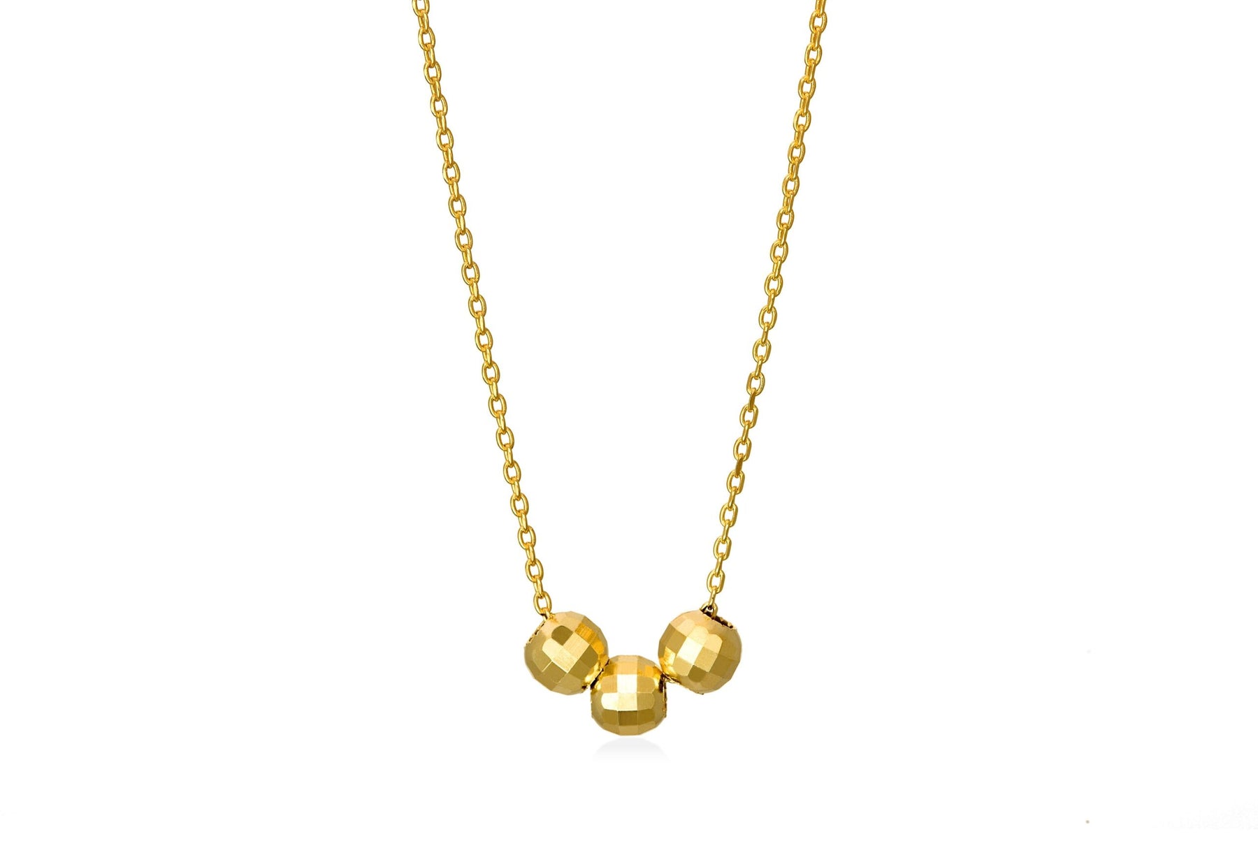 Disco Ball Silver Necklace