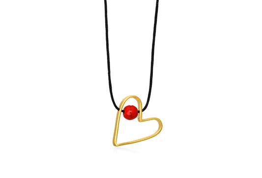 Side Red Heart Cotton Rope