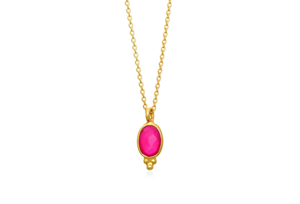 Chalcedony Silver Necklace