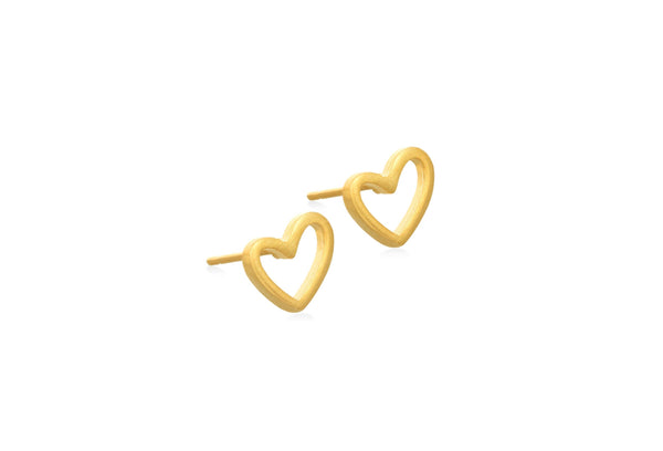 Heart Small Silver Earrings