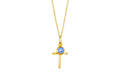 Blue eye Silver Cross