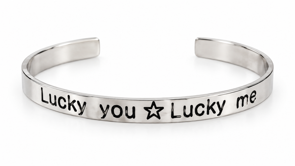 Βραχιόλι «Lucky You ★ Lucky Me» από Χυτό Ασήμι