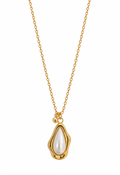 Lustre Pearl Drop – Ατσάλινο Κολιέ