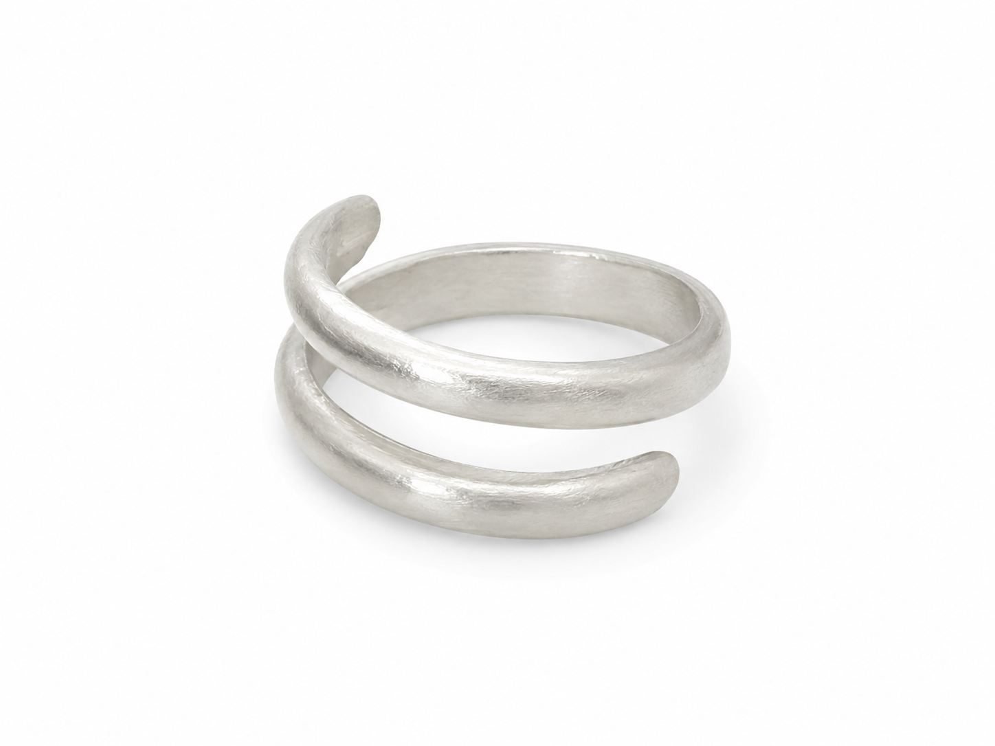 Parallel Lines Silver Ring