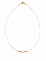 Pearl Summer Necklace – Χειροποίητο Κολιέ με Φυσικό Μαργαριτάρι Γλυκού Νερού