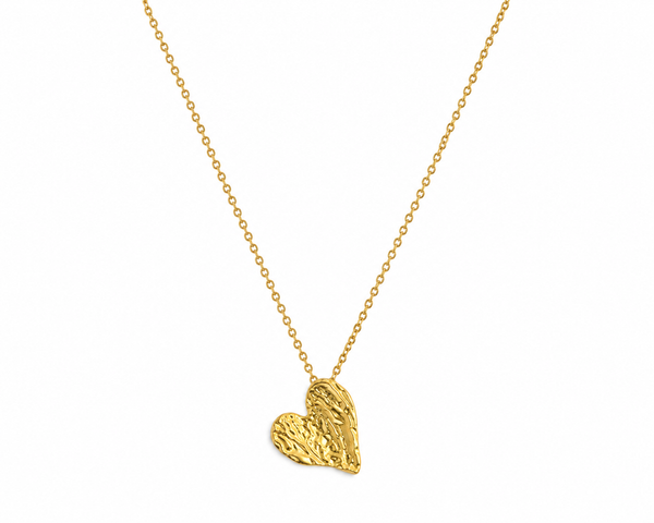 Golden Heart – Χειροποίητο Κολιέ από Επιχρυσωμένο Ασήμι 925