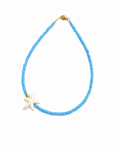 Blue Starfish Anklet – Χειροποίητο Βραχιόλι Ποδιού