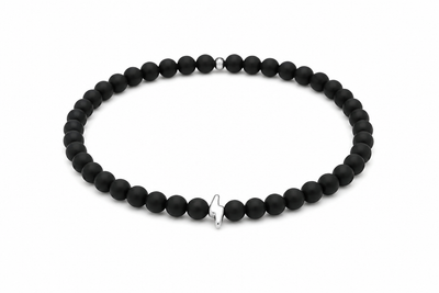 Ανδρικό Βραχιόλι Black Hematite Lightning