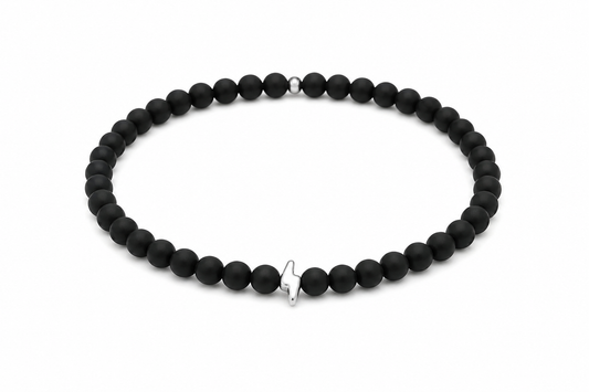 Ανδρικό Βραχιόλι Black Hematite Lightning