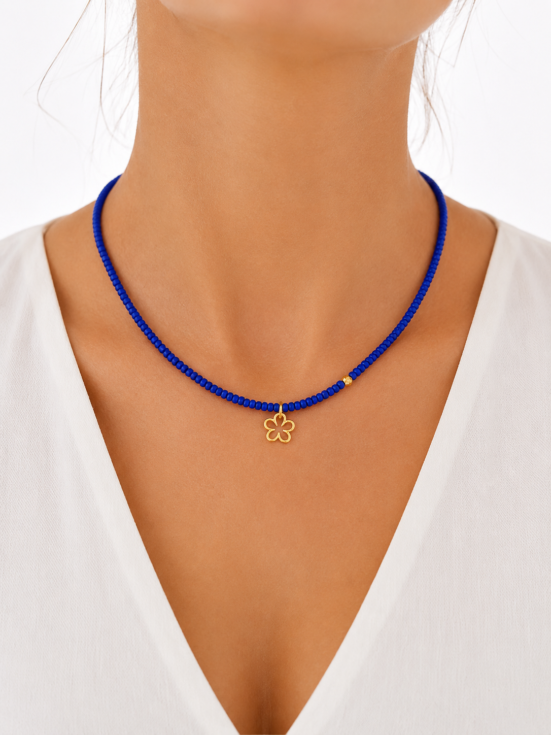 Summer Necklace με Ασημένιο Στοιχείο 925