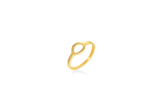 Semicircle Silver Ring