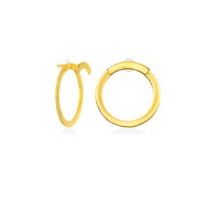 One Circle Ear Jacket Earrings
